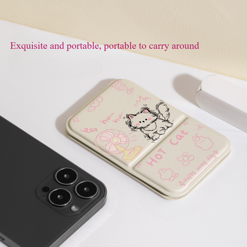 Kitty Makeup Mirror, Foldable and Cute, Complete Set